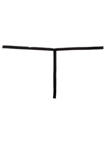 String dentelle noire ouvert à l'entrejambe - R23207621101